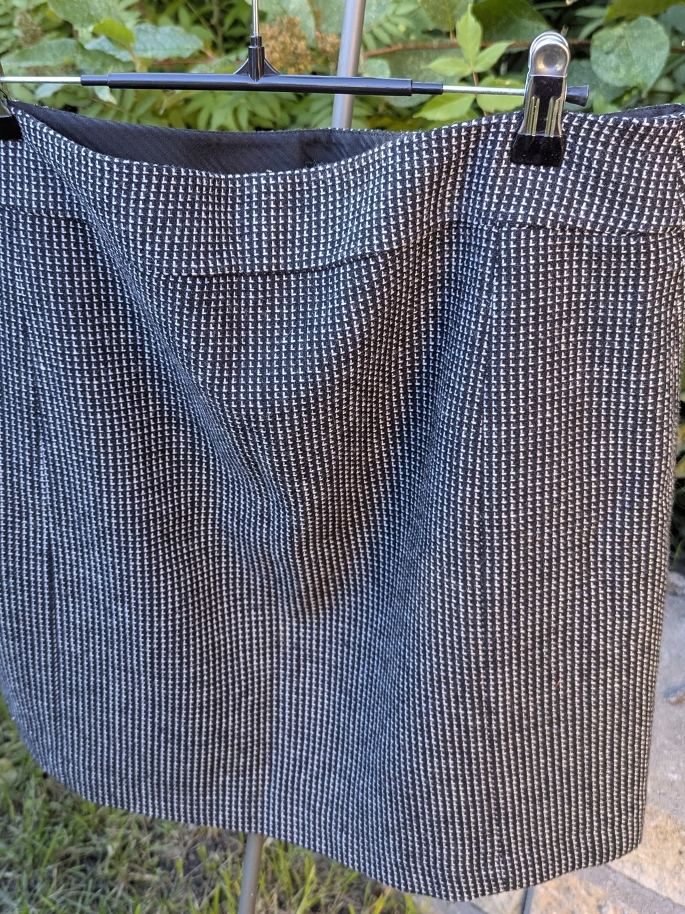 Mexx Wool Blend Tweed Mini Skirt Dark Academia Heritage Chic - Picture 6 of 10